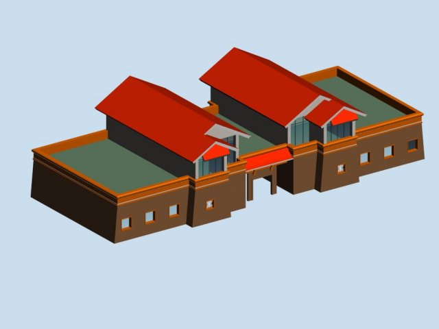City hotel simple office building – 75 3D Model
