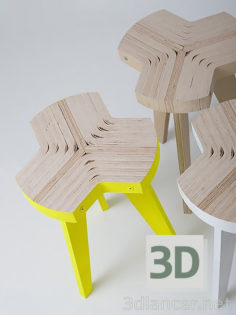 3D-Model 
Stool