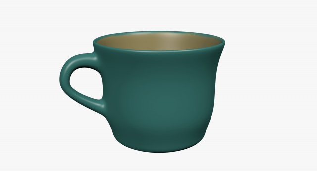 Green cup 3D Model