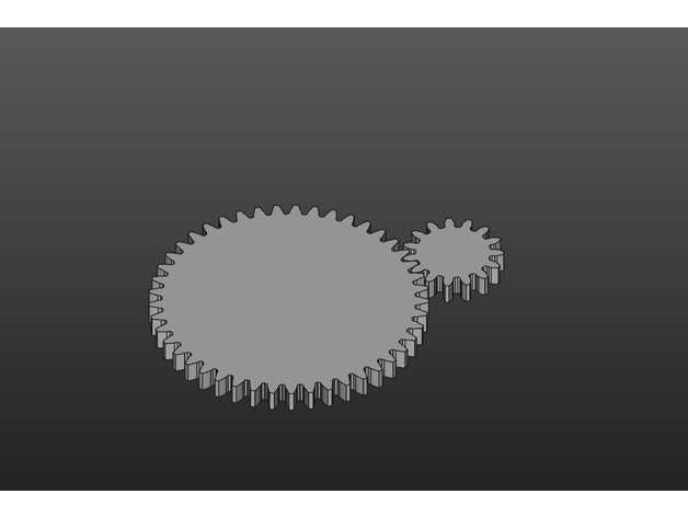 FreeCAD Gears 3D Print Model