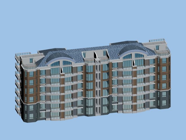 City Residential Garden villa office building design – 175 3D Model