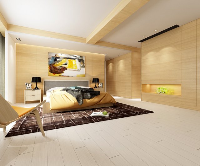 Deluxe master bedroom design 39 3D Model