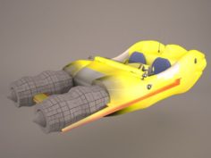 Taxi Speeder Star Wars 3D Model