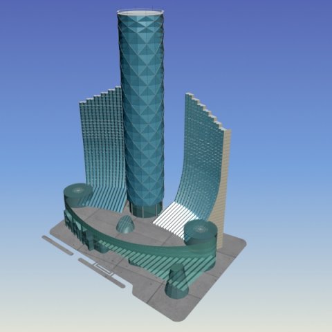 City planning office building fashion design – 594 3D Model