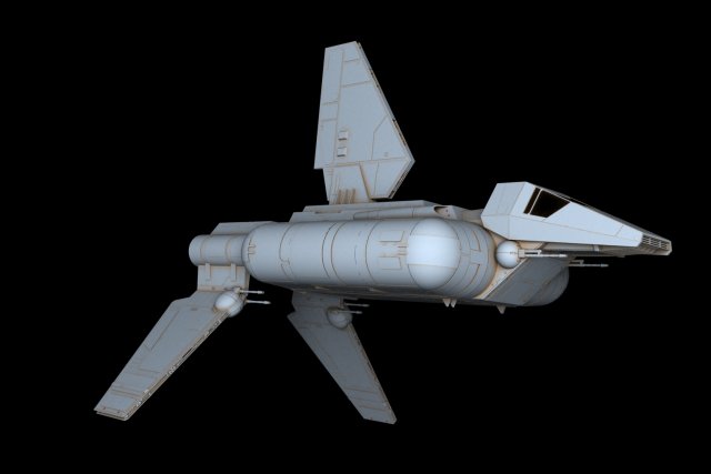 Sentinel-class landing craft Star Wars 3D Model