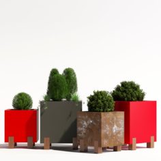 Stilt planter 3D Model