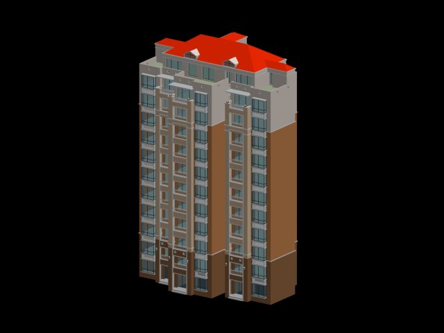 City government office building architectural design – 102 3D Model