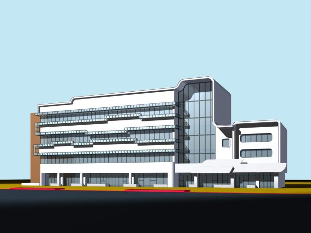 City planning office building fashion design – 188 3D Model