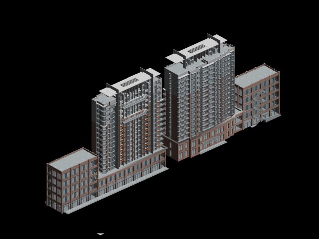 City government office building architectural design – 150 3D Model