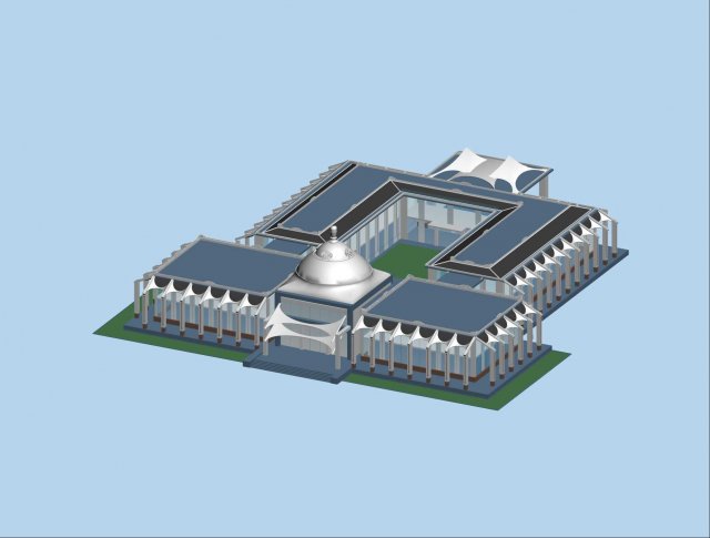 City planning office building fashion design – 553 3D Model