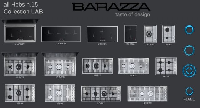 Hob by Barazza LAB Collection 3D Model