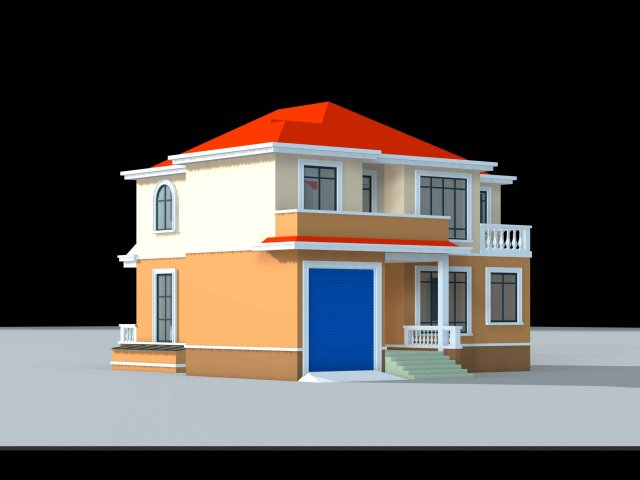 City – alone Villa 1117 3D Model