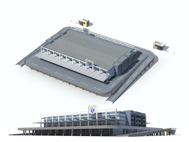 City office building construction avant-garde design hotel – 165 3D Model