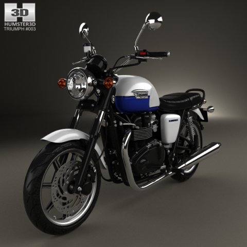 Triumph Bonneville 2015 3D Model