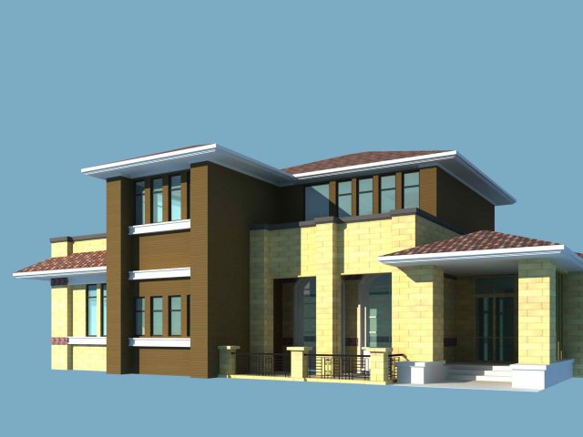 City – alone Villa 11174 3D Model