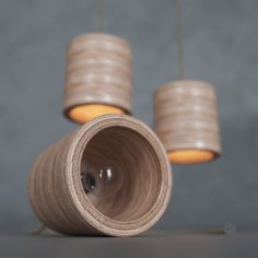 Lamp C-light plywood Free 3D Model