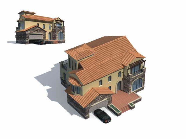 City – Villa 1161 3D Model