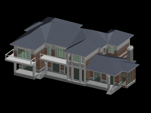 City – alone Villa 1194 3D Model