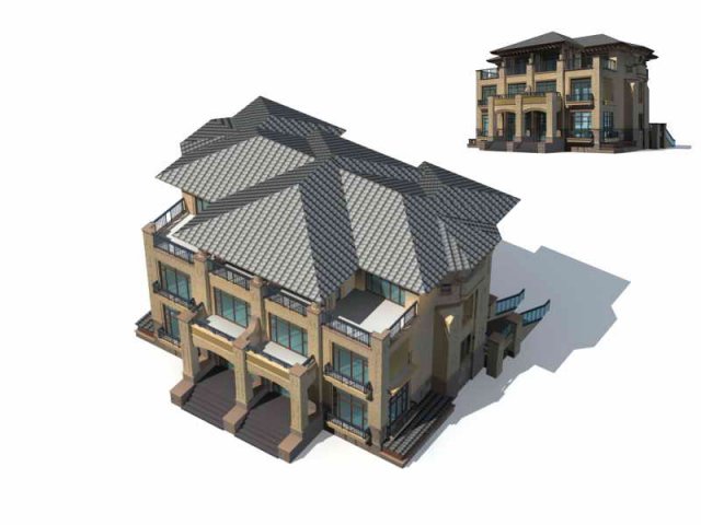 City – Villa 1171 3D Model