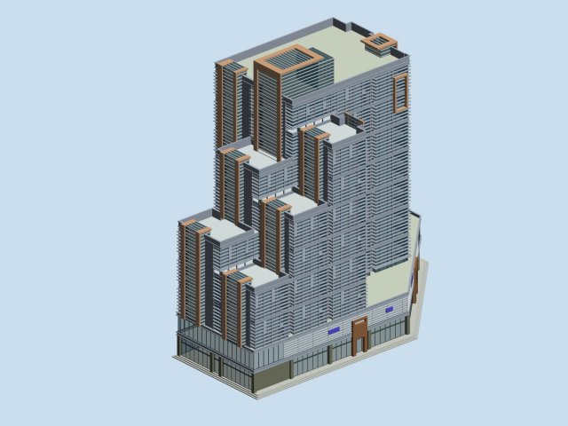 City planning office building fashion design – 287 3D Model