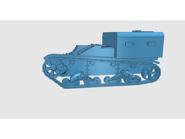 T-26 chassis vehicle family 3D Print Model