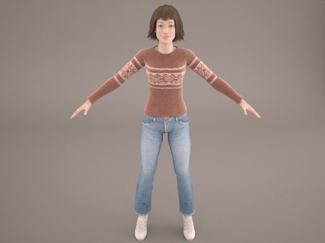 Masha Female 3D Model