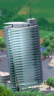 City office building construction avant-garde design hotel – 385 3D Model