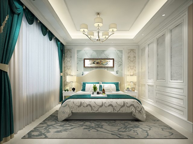 Deluxe master bedroom design 80 3D Model