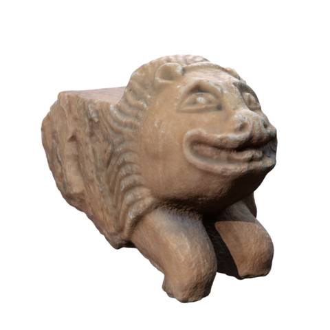Lion – Tombstone Support 3D Print Model