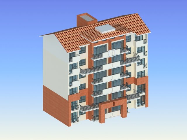 City Residential Garden villa office building design – 437 3D Model