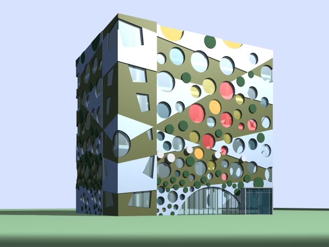 City planning office building fashion design – 564 3D Model
