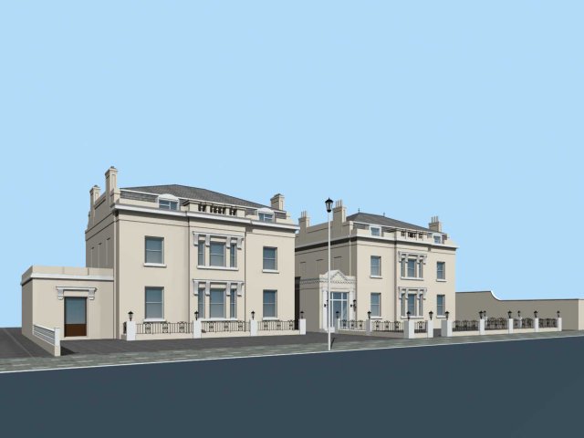 City – alone Villa 1146 3D Model