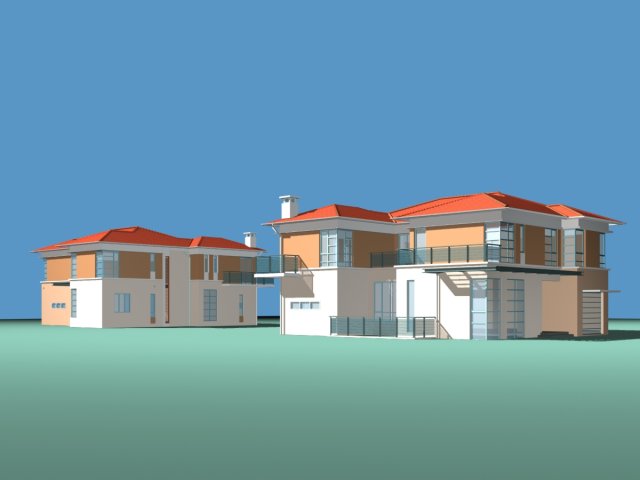 City – alone Villa 11189 3D Model