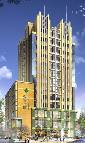 City office building construction avant-garde design hotel – 395 3D Model