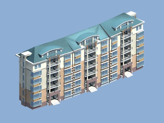 City Residential Garden villa office building design – 485 3D Model