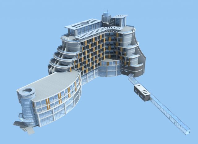 City planning office building fashion design – 162 3D Model