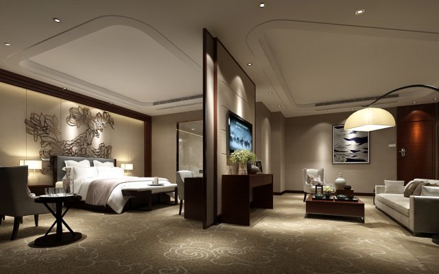 Bedroom hotel suites designed a complete 82 3D Model