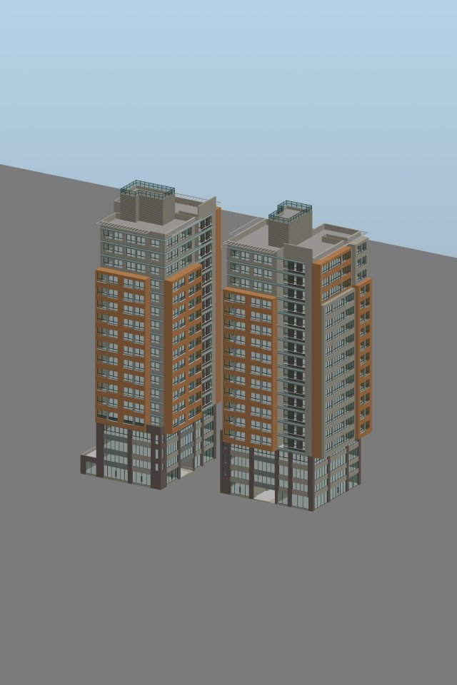 City planning office building fashion design – 189 3D Model