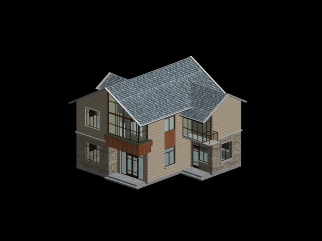 City – alone Villa 1176 3D Model