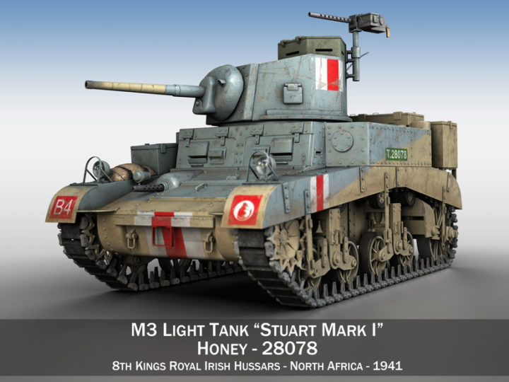 M3 Light Tank Mark 1 “Honey” 3D Model