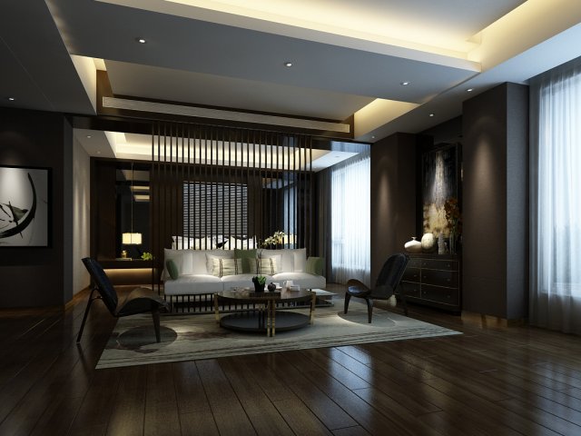Bedroom hotel suites designed a complete 81 3D Model