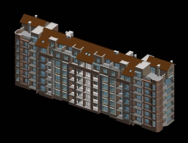 City Residential Garden villa office building design – 288 3D Model