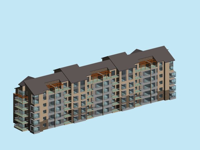 City Residential Garden villa office building design – 165 3D Model