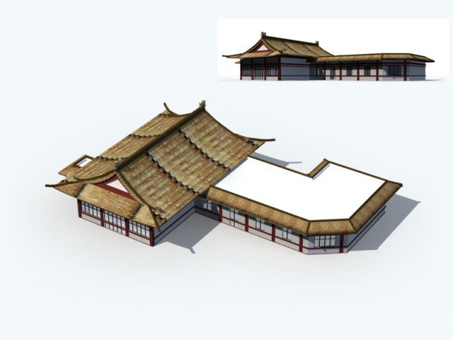 City ancient palace building luxury villas – 37 3D Model