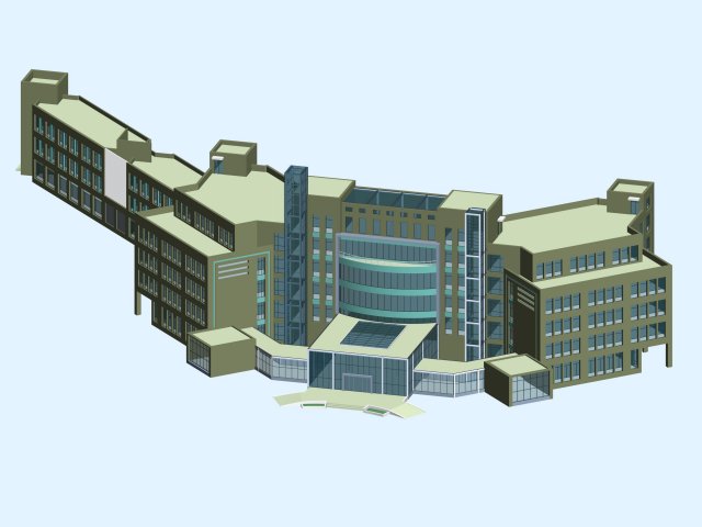 City planning office building fashion design – 259 3D Model