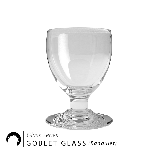Glass Series – Goblet Glass banquiet 3D Model