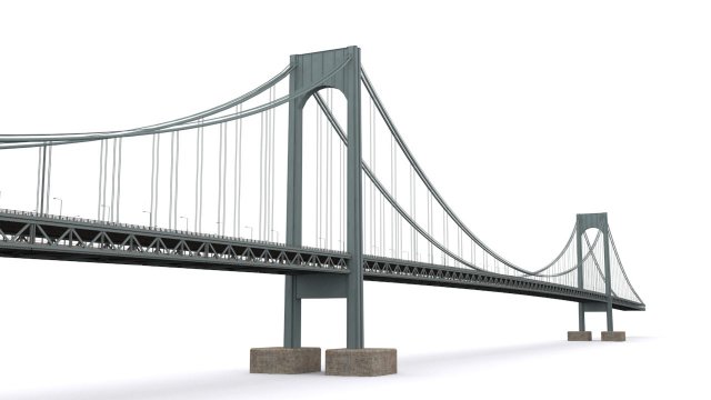 Verrazano Narrows Bridge 3D Model