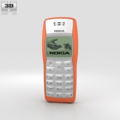 Nokia 1100 Orange 3D Model