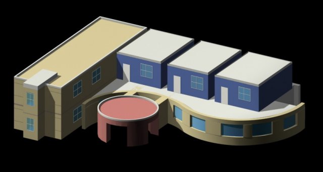 Kindergarten happy city office buildings – 30 3D Model