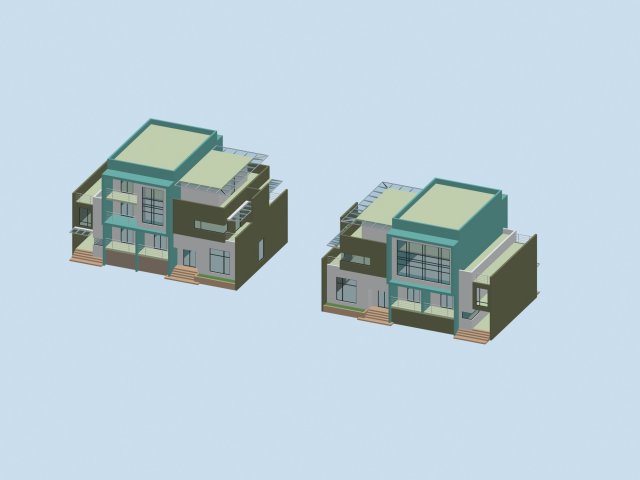 City – alone Villa 1132 3D Model